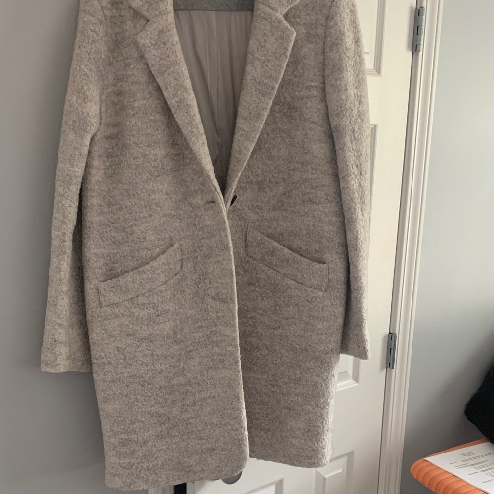 Marc New York Heather Gray Winter Wool/Polyester Coat